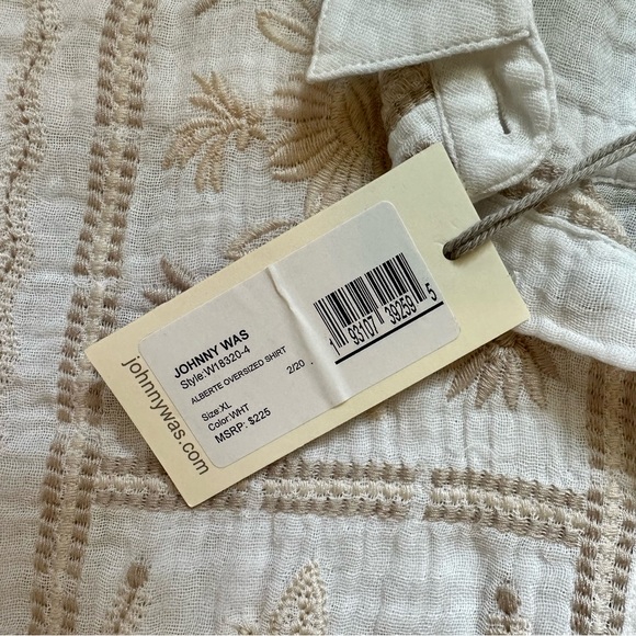 NWT Johnny Was Alberte Oversized Shirt [H3R] - Picture 10 of 12